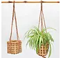 Wicker Hanging Basket - Plant Hanger - Natural