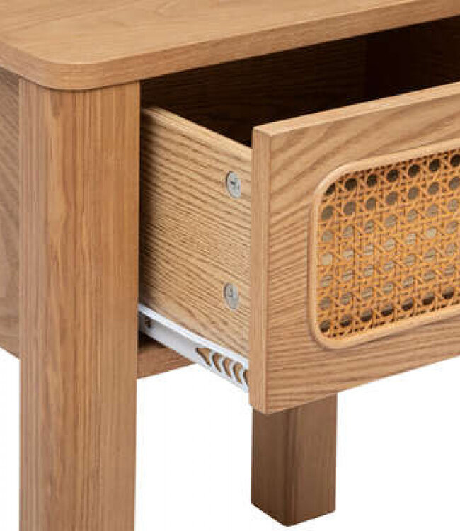 Bedside table - 1 drawer - Natural - Lumisnocte