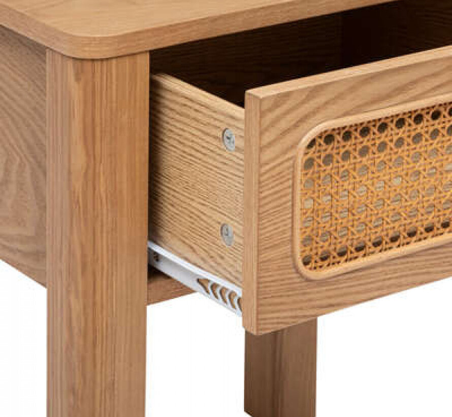 Bedside table - 1 drawer - Natural - Lumisnocte