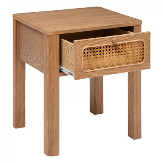 Bedside table - 1 drawer - Natural - Lumisnocte