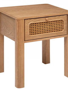 Atmosphera créateur d'intérieur Bedside table - 1 drawer - Natural - Lumisnocte