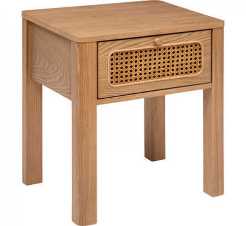 Atmosphera créateur d'intérieur Bedside table - 1 drawer - Natural - Lumisnocte