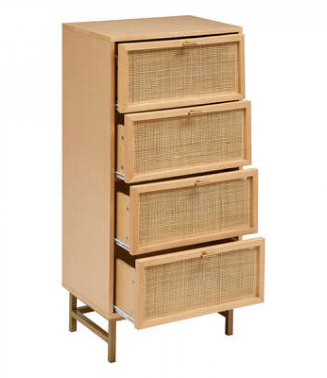 Chest of drawers - 4 drawers - Natural - Rayo