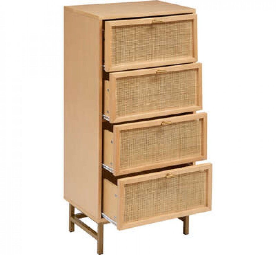 Chest of drawers - 4 drawers - Natural - Rayo