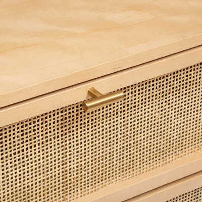 Wide Chest of Drawers - 6 Drawers - Natural - Luminora