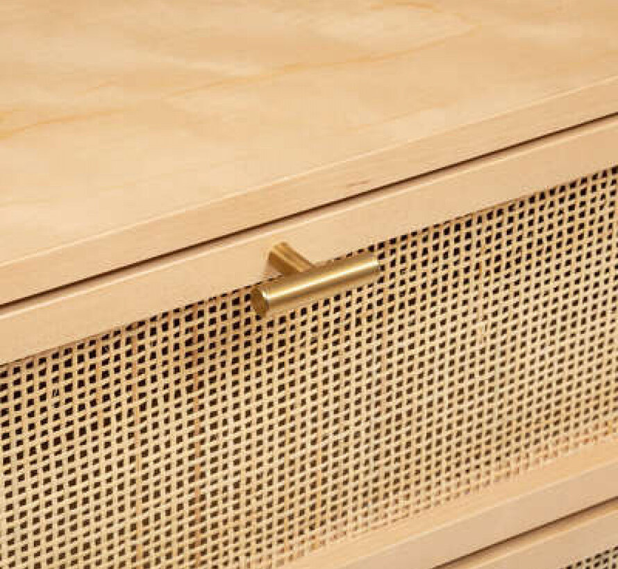 Wide Chest of Drawers - 6 Drawers - Natural - Luminora