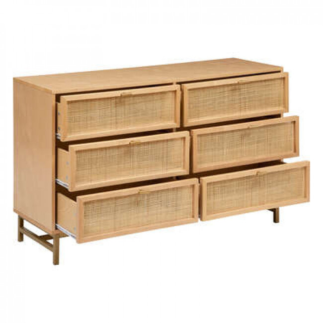 Brede Ladekast - 6 Lades - Naturel - Luminora