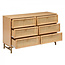 Brede Ladekast - 6 Lades - Naturel - Luminora