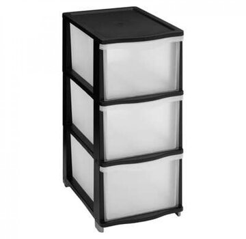  5Five Chest of drawers/Organizer - 3 Drawers - Black - Inkwell