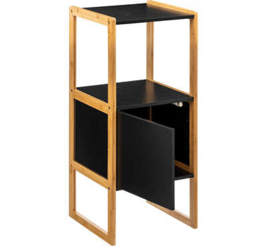 Bathroom cabinet - Column cabinet - Black - Bambino Noir