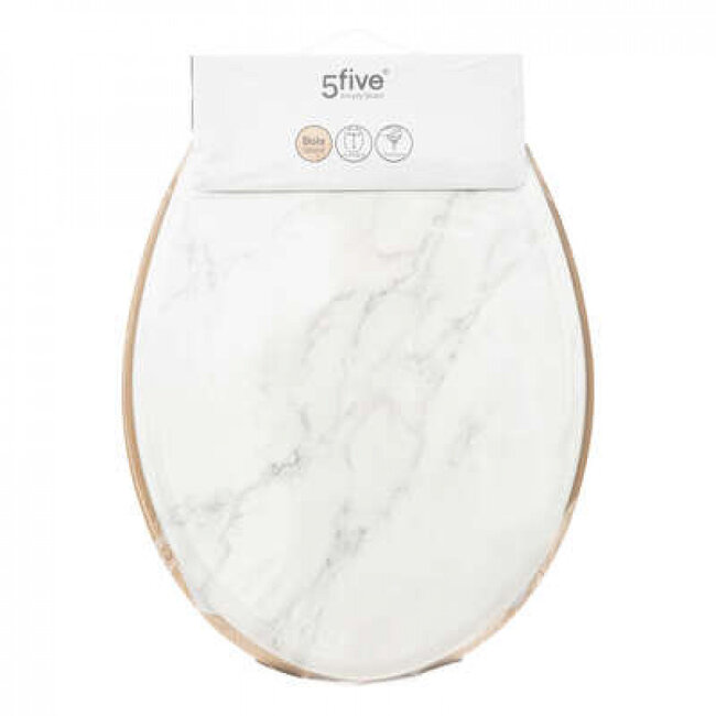 White Toilet Seat - Marmer Look