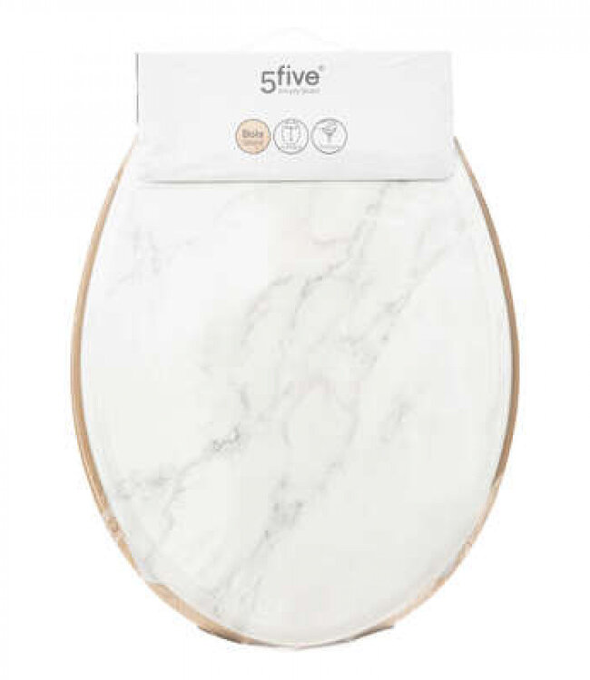White Toilet Seat - Marmer Look