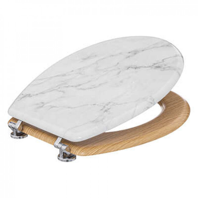 White Toilet Seat - Marmer Look
