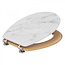 White Toilet Seat - Marmer Look