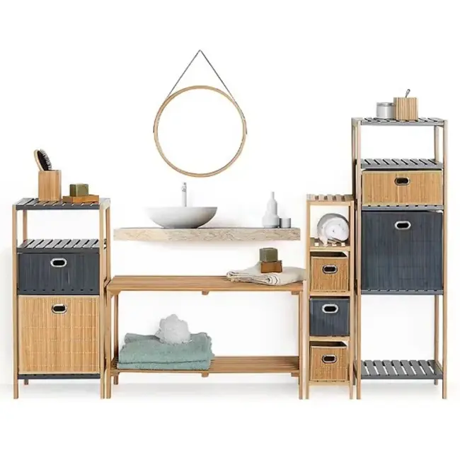 Opbergrek / Schoenenrek Gemaakt van Bamboe - 2 niveaus