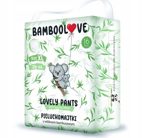 Bamboolove Lot de 3 couches-culottes en bambou - Taille XL -12kg + - BambooLove