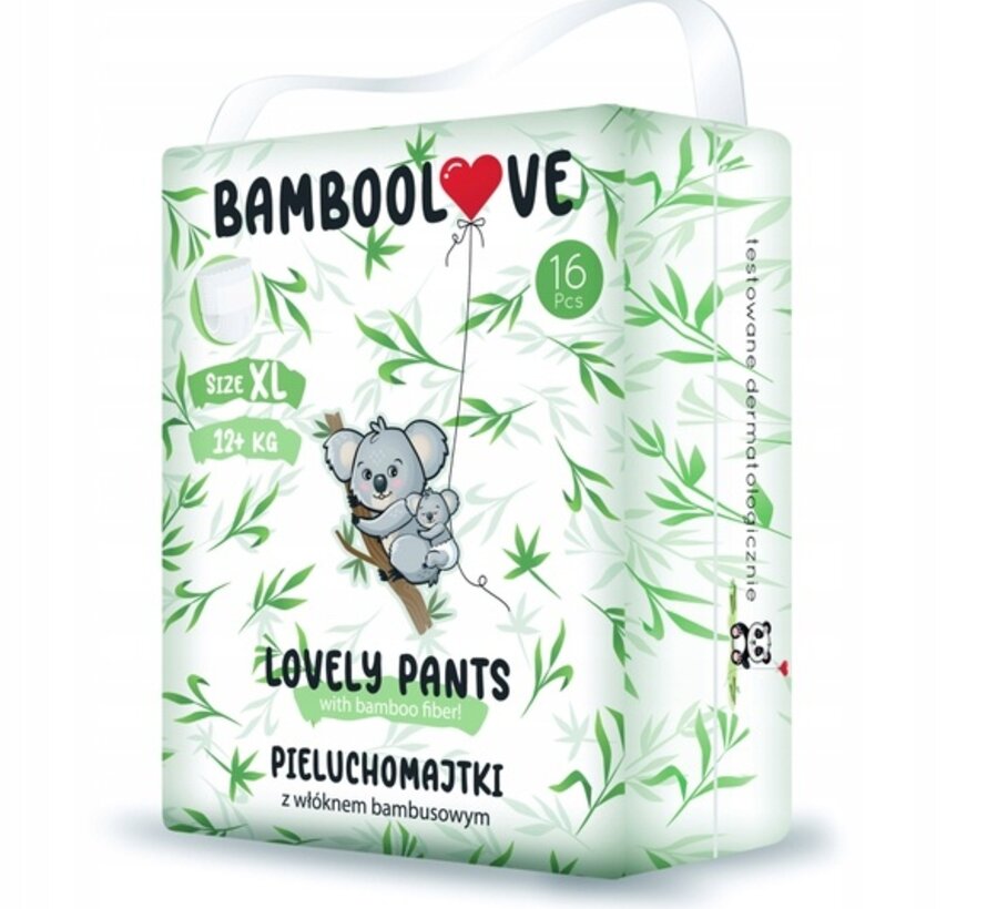 Lot de 3 couches-culottes en bambou - Taille XL -12kg + - BambooLove