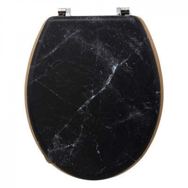 Black Toilet Seat - Marmer Look