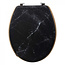 Black Toilet Seat - Marmer Look