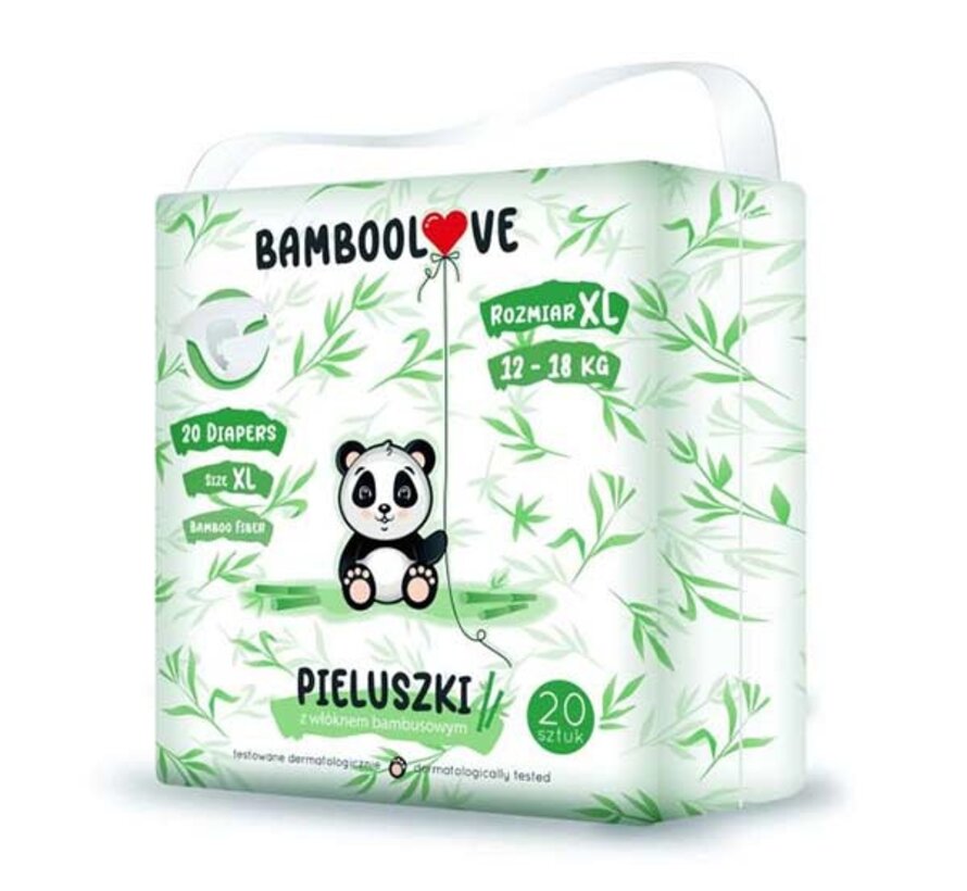 3 Pack Bamboo Disposable Diapers Size XL 12 17 kg BambooLove