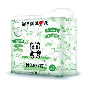 Bamboolove 3-Pack Bamboo Disposable Diapers - Size L - 9-14 kg