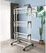 Laundry drying rack - Drying rack - With wheels - Foldable - White