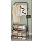 Standing Rack for Clothes and Shoes - Black - Confortime