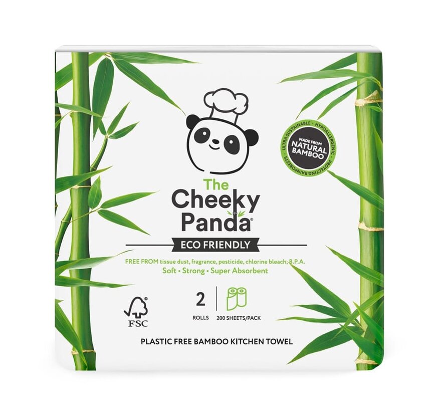 4-Pack Kitchen Rolls of 4 Pieces - Cheeky Panda