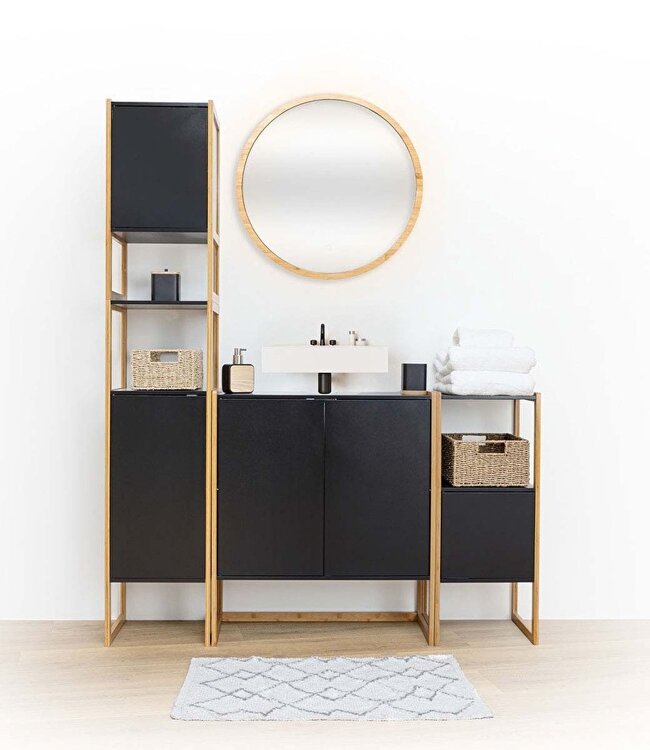 WC-garnituur - Badkamermeubel - Zwart - MidnightLux
