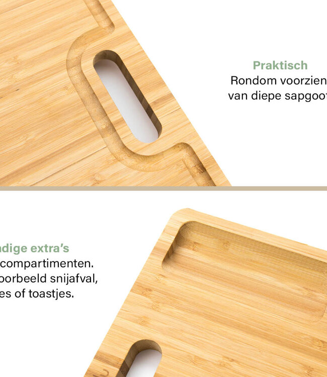 Snijplank Bamboe XL - Tapasplank - 30 x 40cm  - Budu