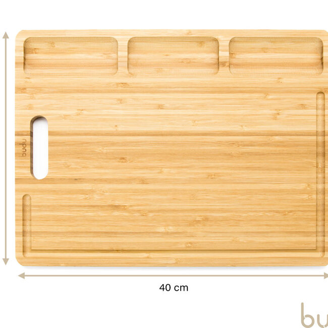 Cutting board Bamboo XL - Tapas board - 30 × 40 cm - Budu