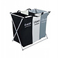 Large laundry basket - 3 Compartments - Foldable