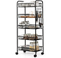 Kitchen trolley - 5 Levels - Black