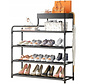 Shoe Cabinet - 5 Levels - Black