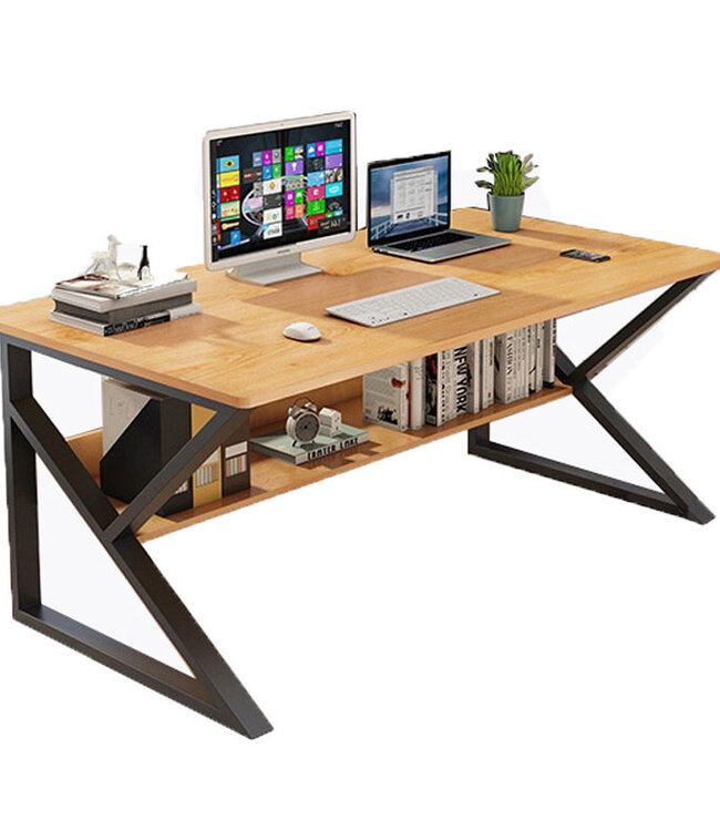 Large Computer Desk - Modern - Natural