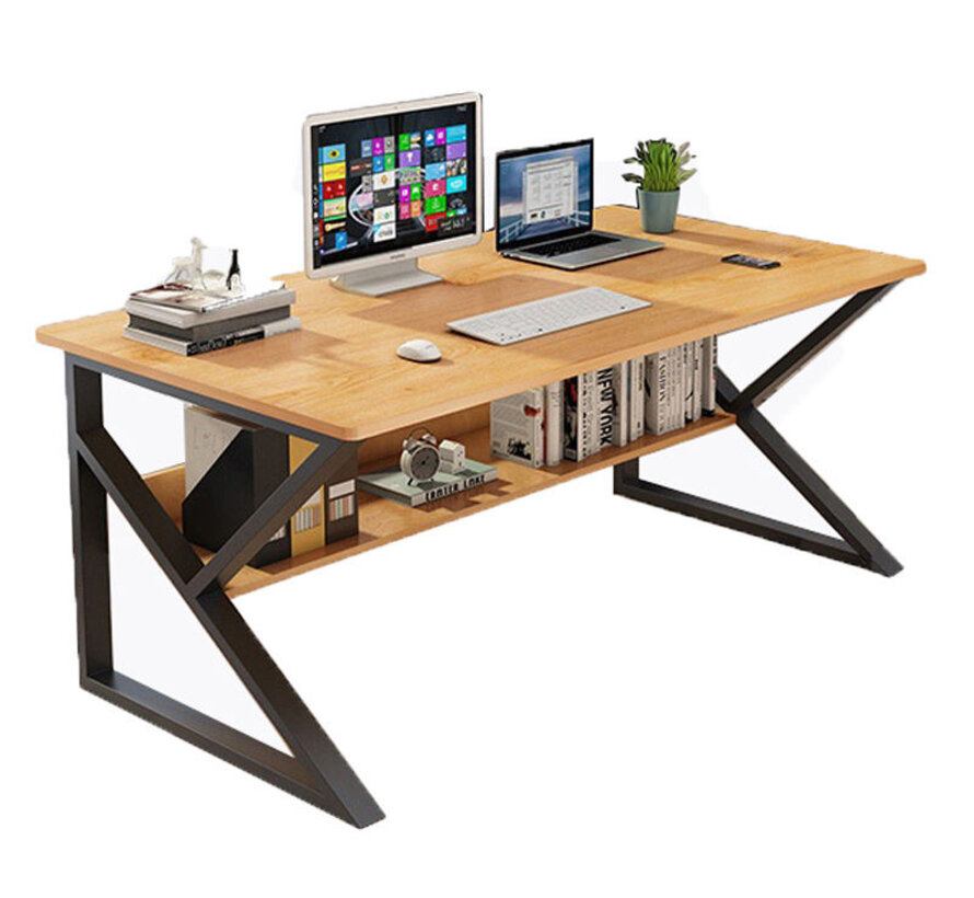 Large Computer Desk - Modern - Natural