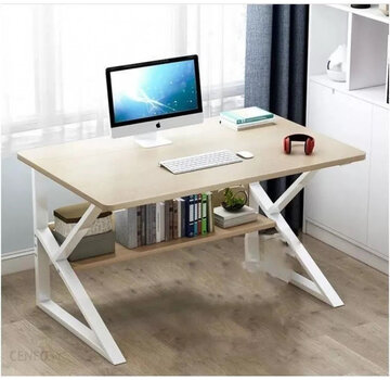 Ecarla Large Computer Desk - Modern - White