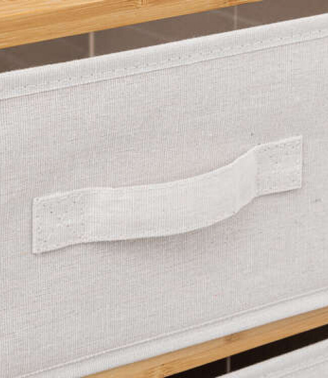 Bamboo Storage Cabinet - Bathroom Cabinet - 3 Levels