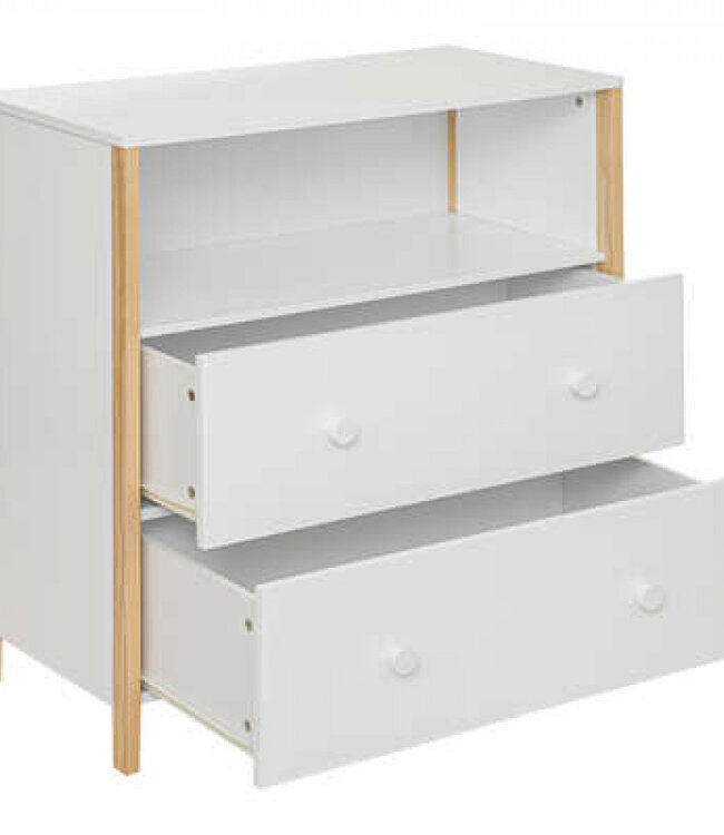 Chest of drawers - Chest of drawers - 2 drawers - White