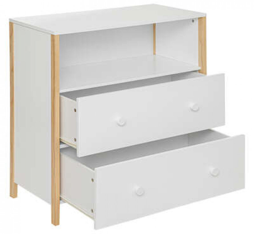 Chest of drawers - Chest of drawers - 2 drawers - White