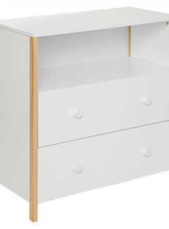 Atmosphera créateur d'intérieur Commode - Commode - 2 tiroirs - Blanc