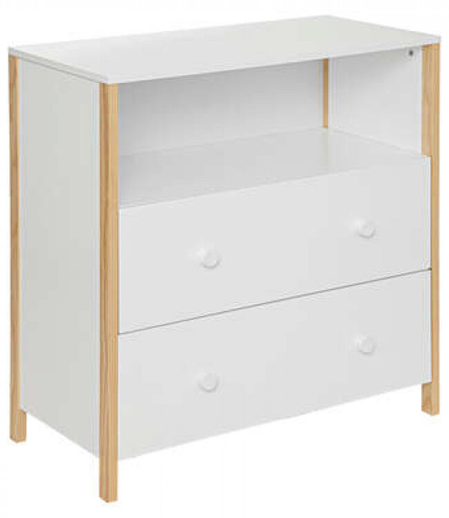 Ladekast - Commode - 2 Lades - Wit