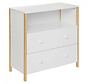 Commode - Commode - 2 tiroirs - Blanc