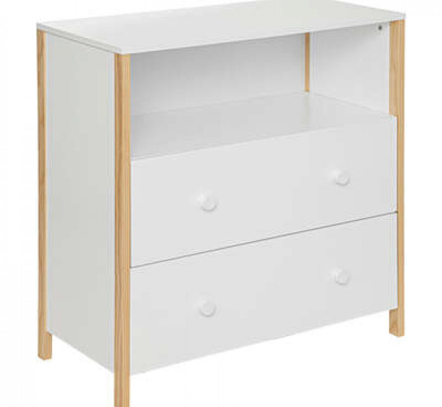 Chest of drawers - Chest of drawers - 2 drawers - White