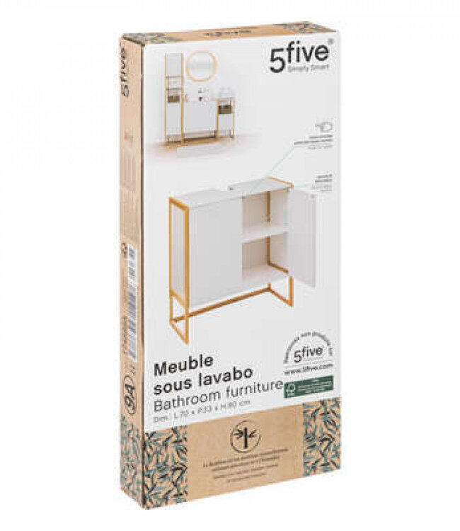 Wastafel - Dressoir - 2 Deuren - Wit