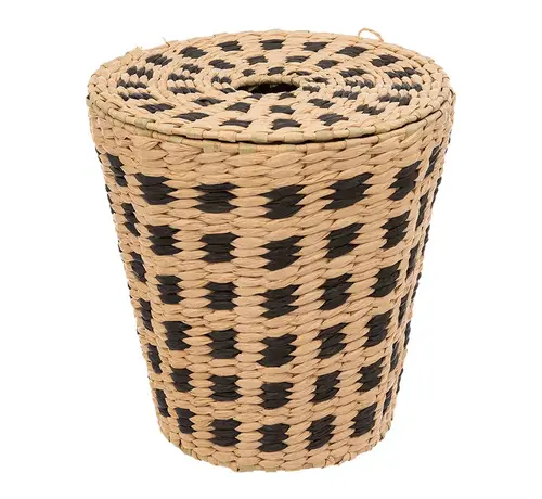 5Five Wicker Basket - Trash Can - 2 pieces -  7L - Natural