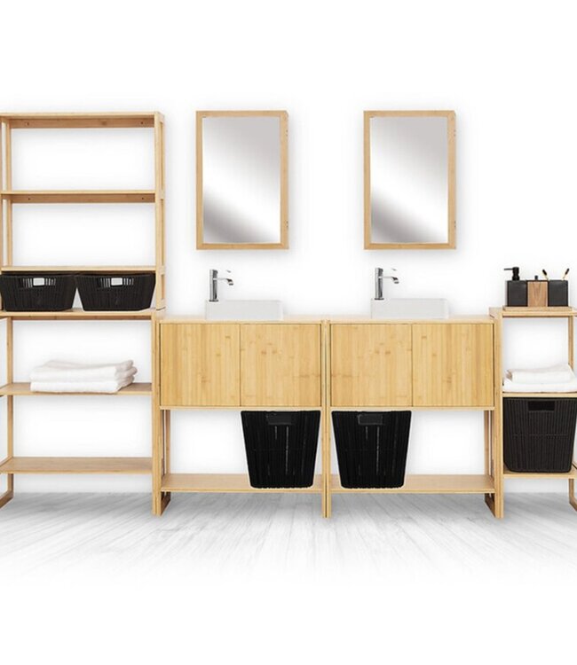 Opbergplank - 3 Niveaus - 69,5 x 33,5 x 84cm - Naturel