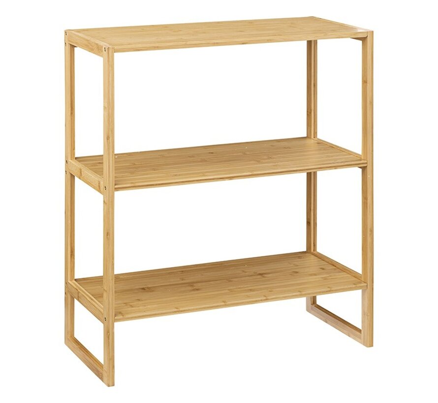 Storage shelf - 3 Levels - 69.5 x 33.5 x 84cm - Natural