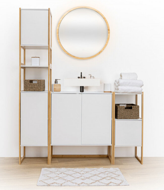 Washbasin - Sideboard - 2 Doors - White