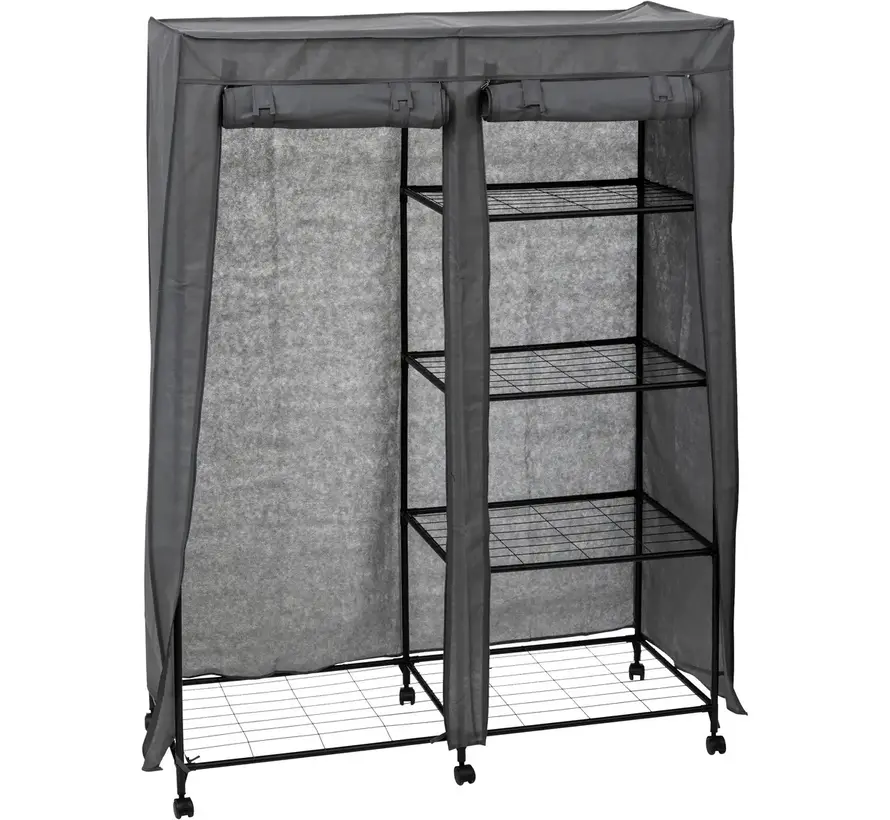 Wardrobe on Wheels - Wardrobe - Gray - 5Five